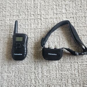 Petronics Black Remote Dog Training Collar